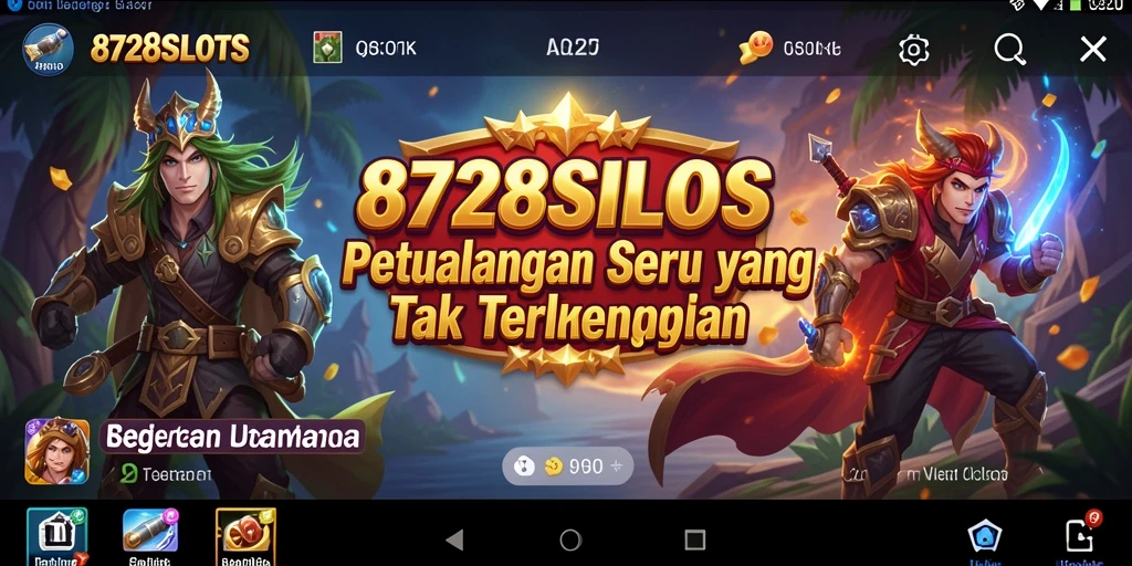 Tangkapan layar 8728SLOTS menampilkan aksi seru dalam permainan petualangan.