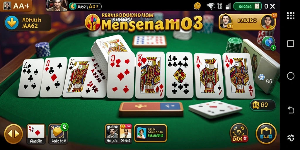Tampilan permainan domino yang menantang dan mengasyikkan.