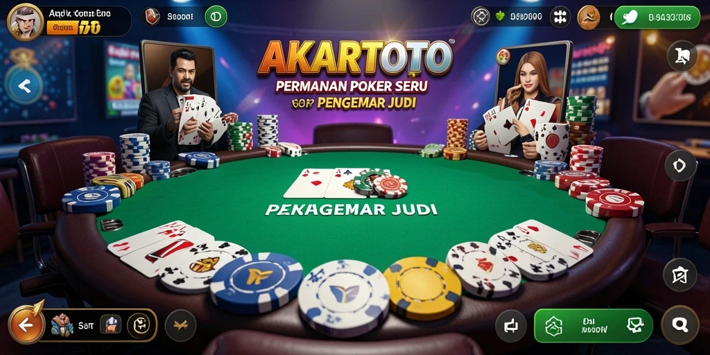 Tampilan gameplay AKARTOTO yang menarik dan seru.