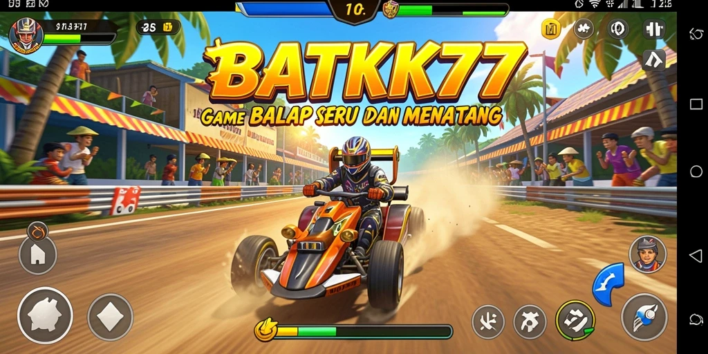 Tampilan gameplay BALAP seru di BATIK77 yang memukau.