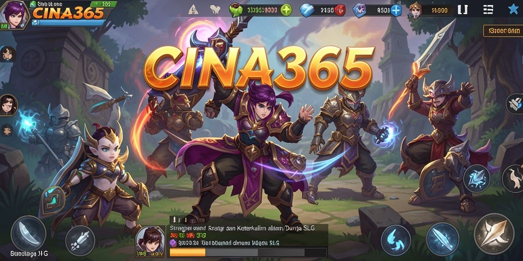 Screenshot gameplay SLG CINA365 menampilkan aksi strategi intens.
