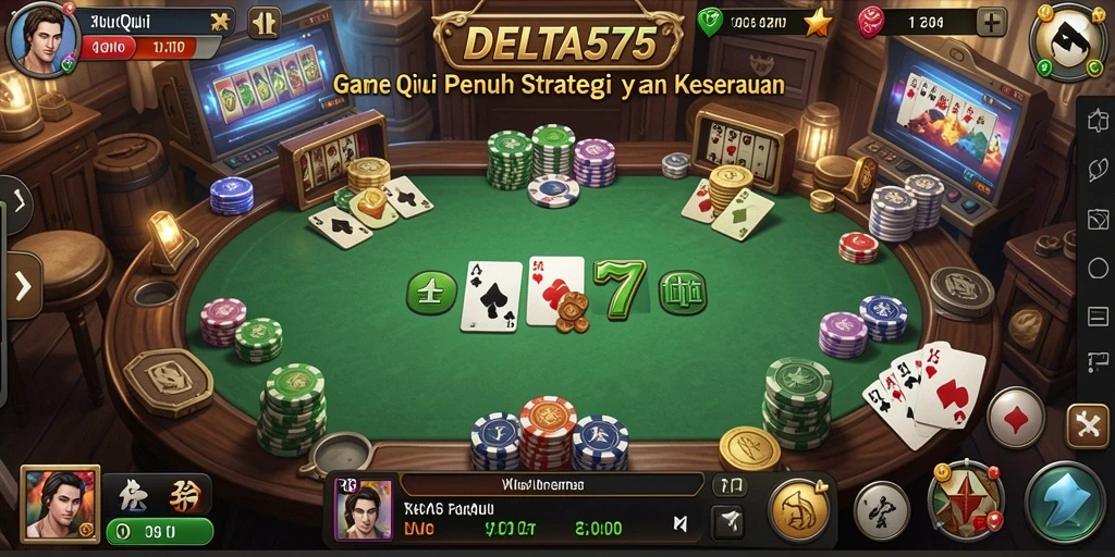 Tampilan gameplay DELTA575 yang menarik saat bermain QiuQiu.