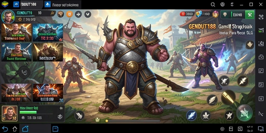 Screenshot gameplay GENDUT188 menampilkan aksi pertempuran strategi yang mendebarkan.