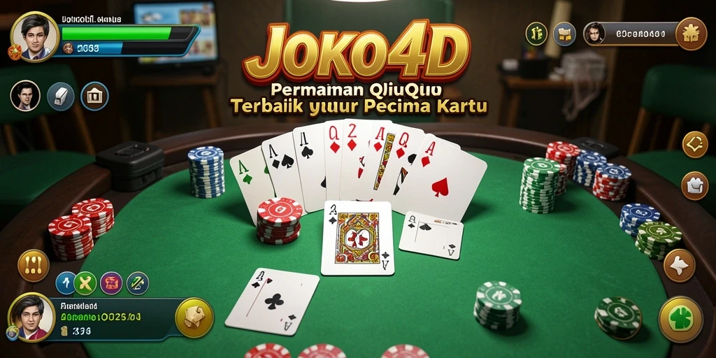 Screenshot gameplay JOKO4D menampilkan kartu-kartu QiuQiu yang menarik.