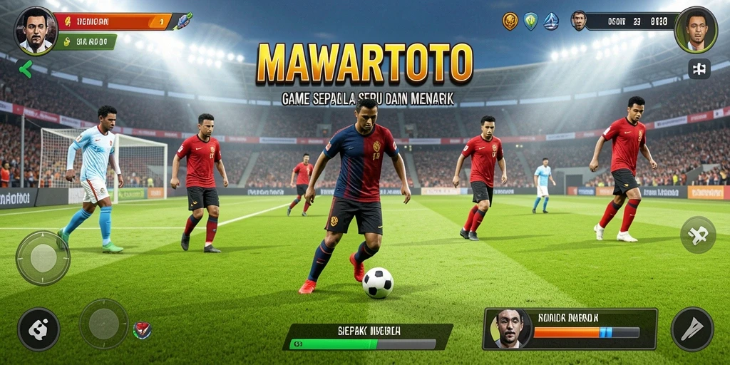 Tampilan dan gameplay menarik dari MAWARTOTO yang menggambarkan aksi sepak bola.