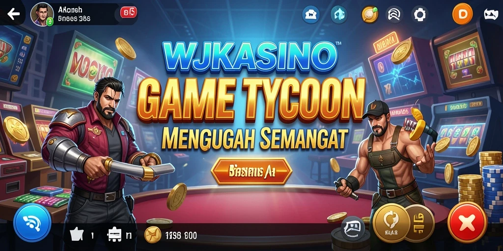 Tampilan utama gameplay WJKASINO dengan desain kasino yang menawan.