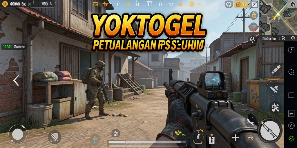 Screenshot gameplay YOKTOGEL yang menunjukkan aksi tembak-menembak yang intens.