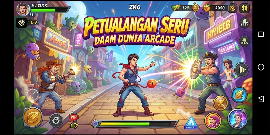 Tampilan gameplay seru dari ZK6 yang menggugah semangat bermain.